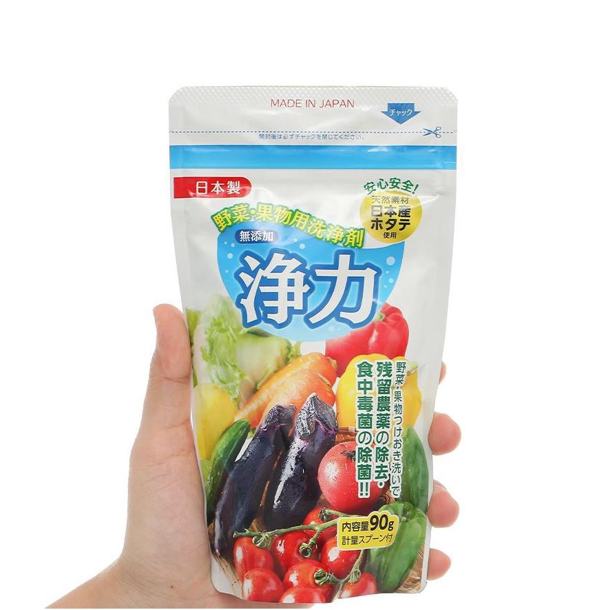 Bột rửa rau củ, thịt cá chiết xuất từ vỏ sò jyoriko nhật bản