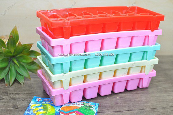 Combo 3 Khay Đá 5 Viên Nhựa Dẻo