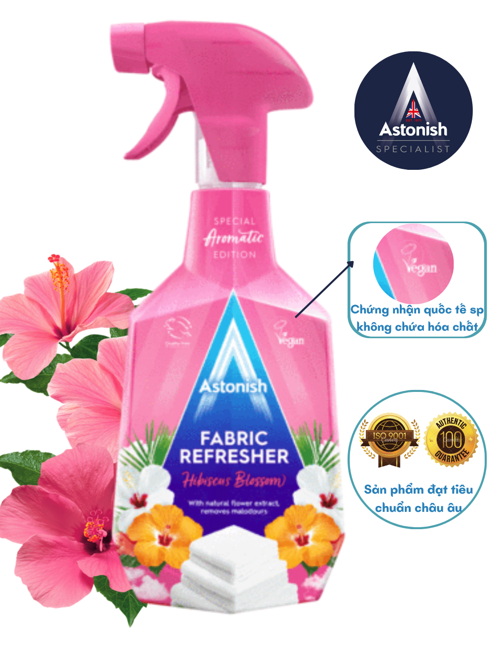 Bình xịt khử mùi - Hoa Phong Lữ Astonish C3430 (750ml)