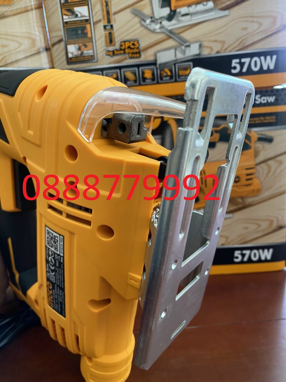 MÁY CƯA LỌNG INGCO 570W JS57028 ( tặng kèm 5 lưỡi cưa lọng gỗ )