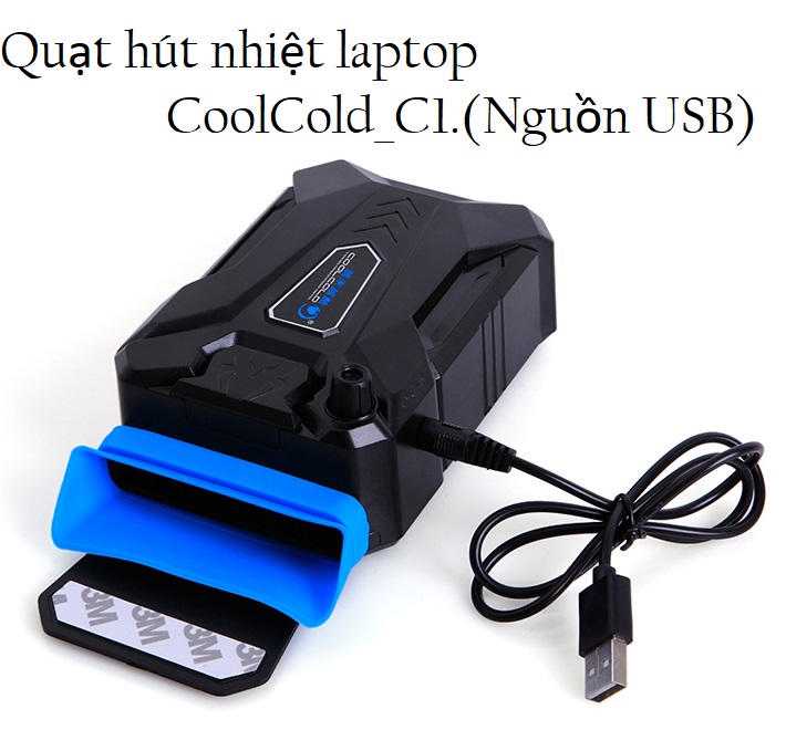 [HCM]Quạt hút nhiệt dành cho laptop CoolCold C1.(NGUỒN USB)