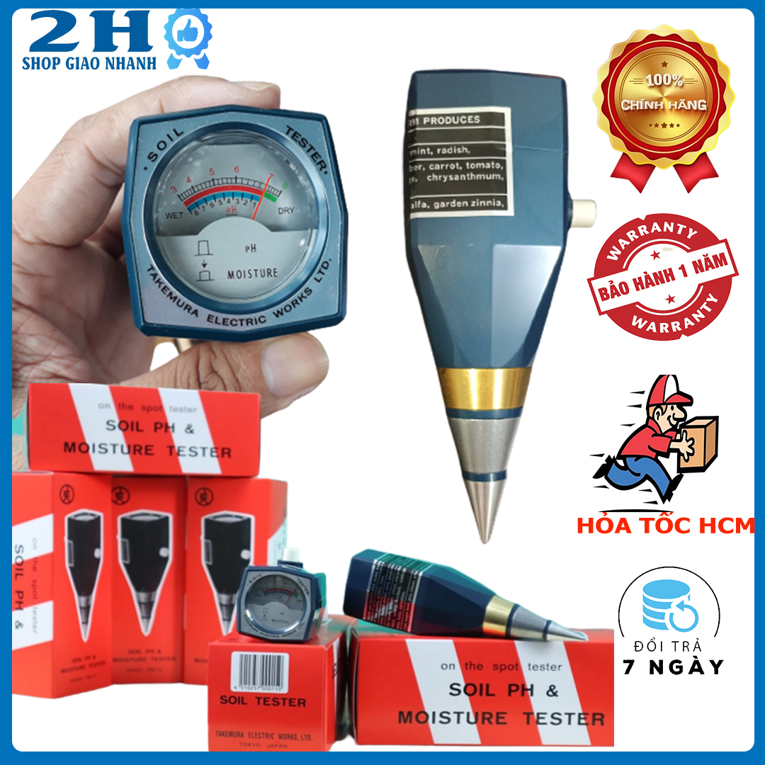 MÁY ĐO PH VÀ ĐỘ ẨM ĐẤT - TAKEMURA NHẬT BẢN DM15