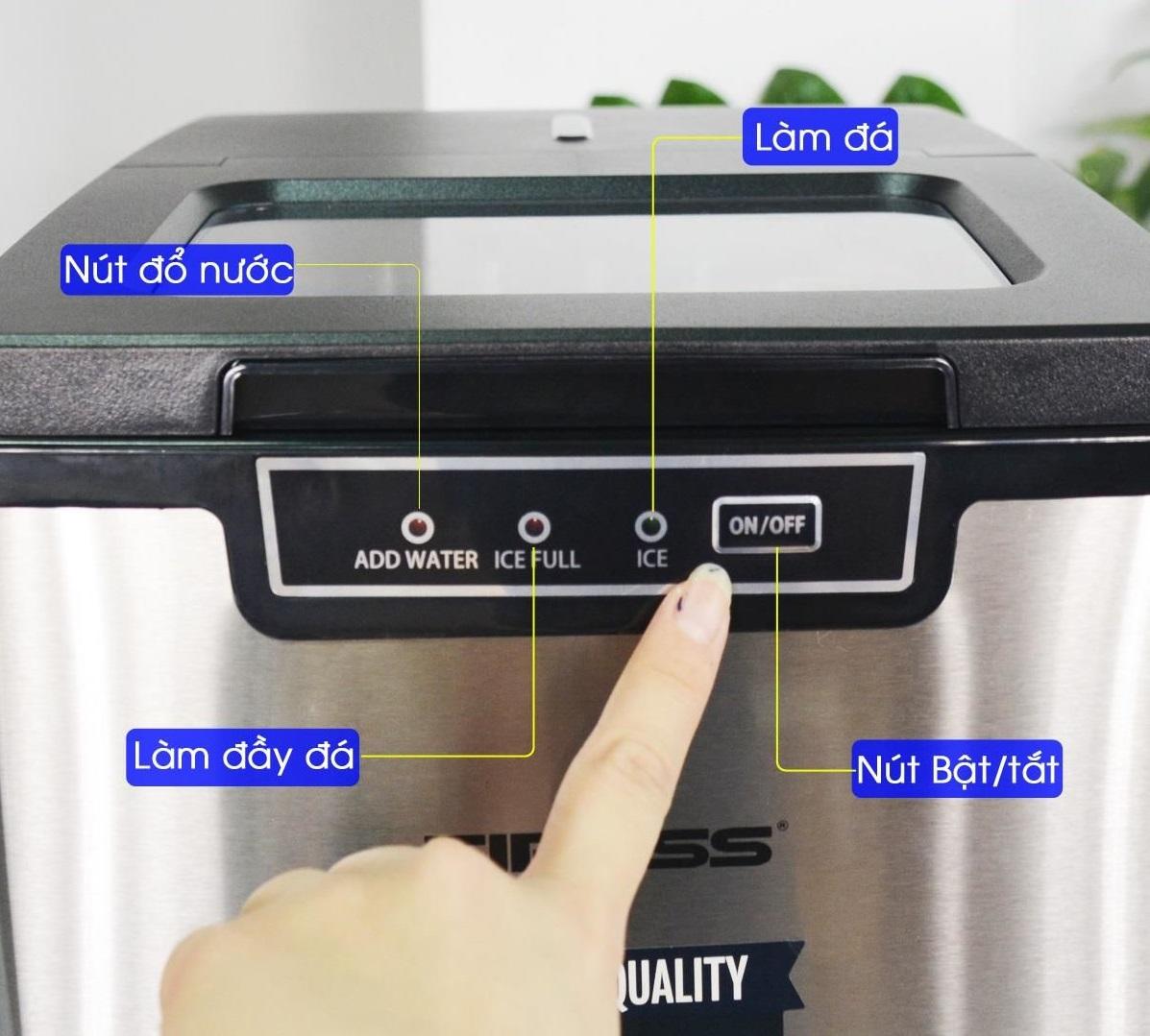 [Trả góp 0%]Máy làm đá viên gia đình Tiross TS9351