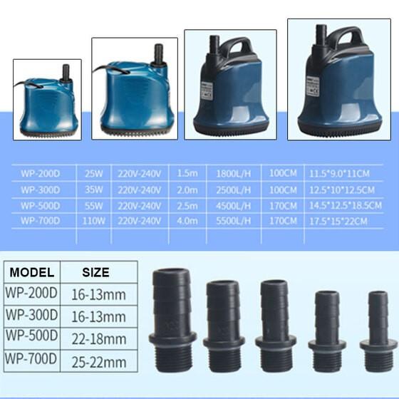 Bơm chìm hút đáy 360 độ sobo wp-700d - bơm hút cặn bể cá