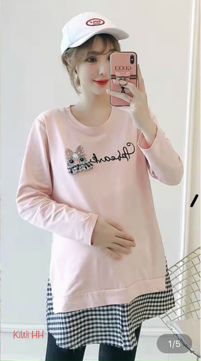 Áo bầu dài tay thu đông thiết kế