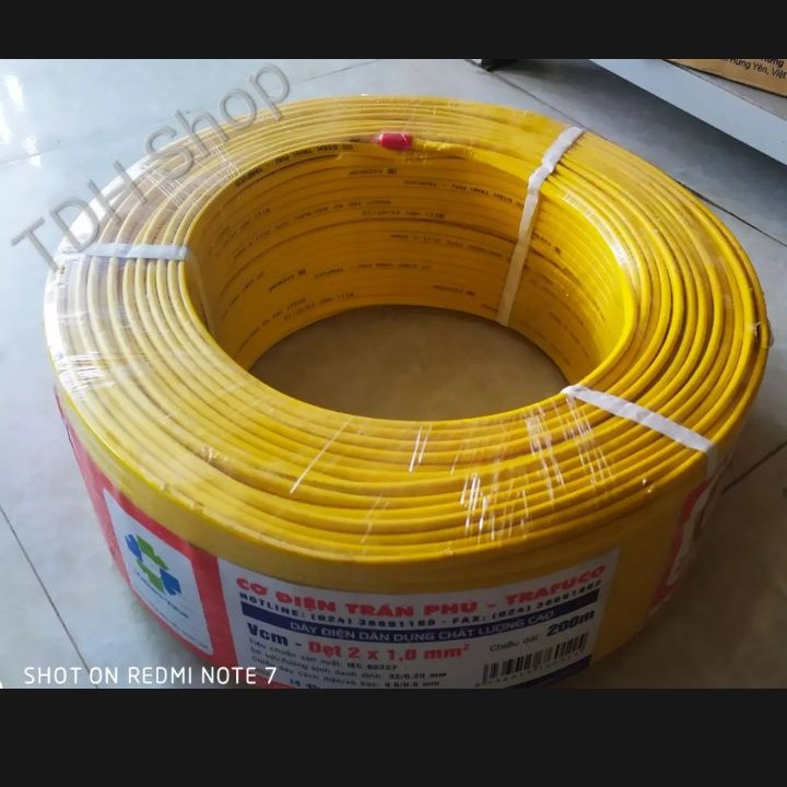 Dây điện 2x 1.0 SQmm Trần phú