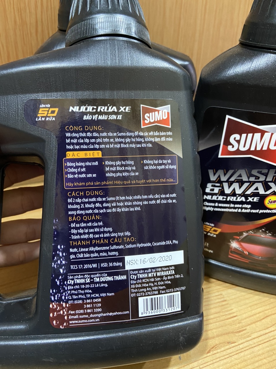Nước rửa xe Sumo[mẫu mới lên tới 50 lần rửa]