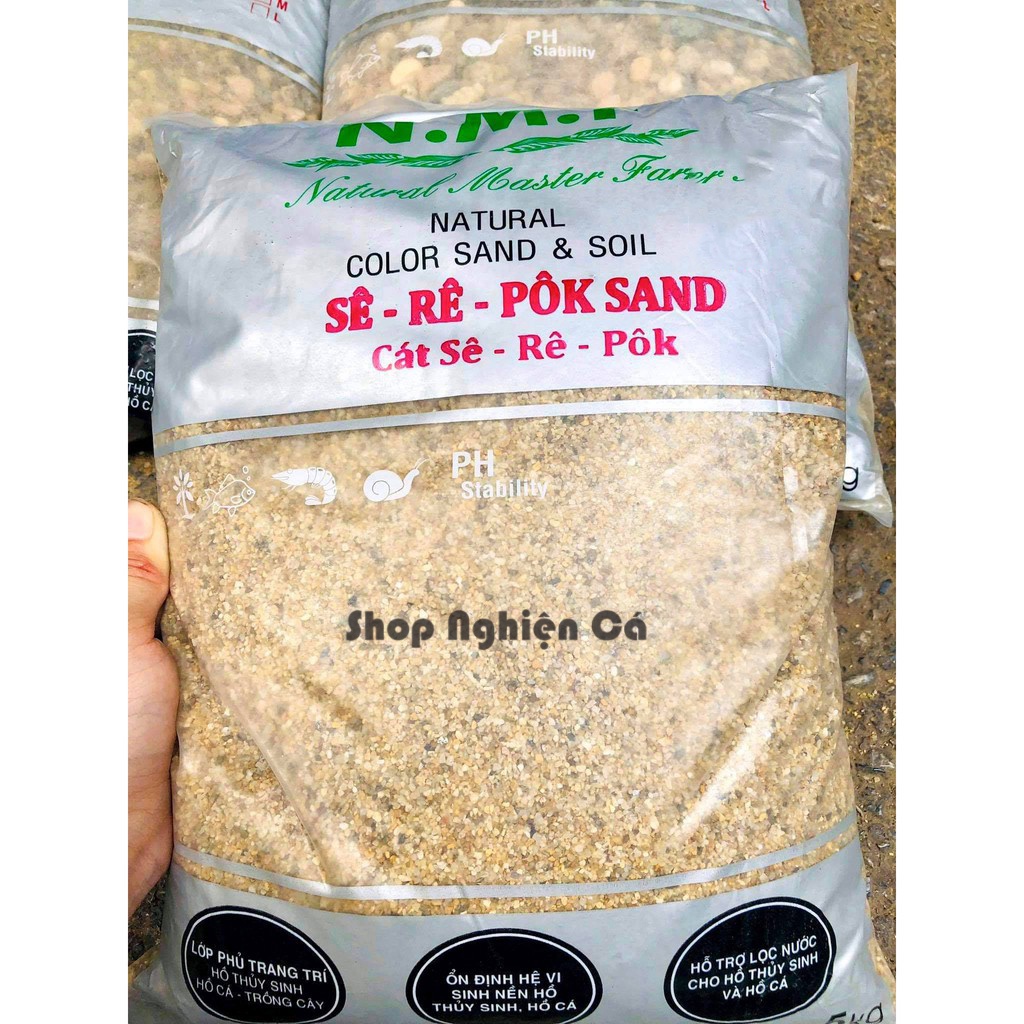500g Cát Sê Rê Pôk Sand Trải Nền Bể Cá