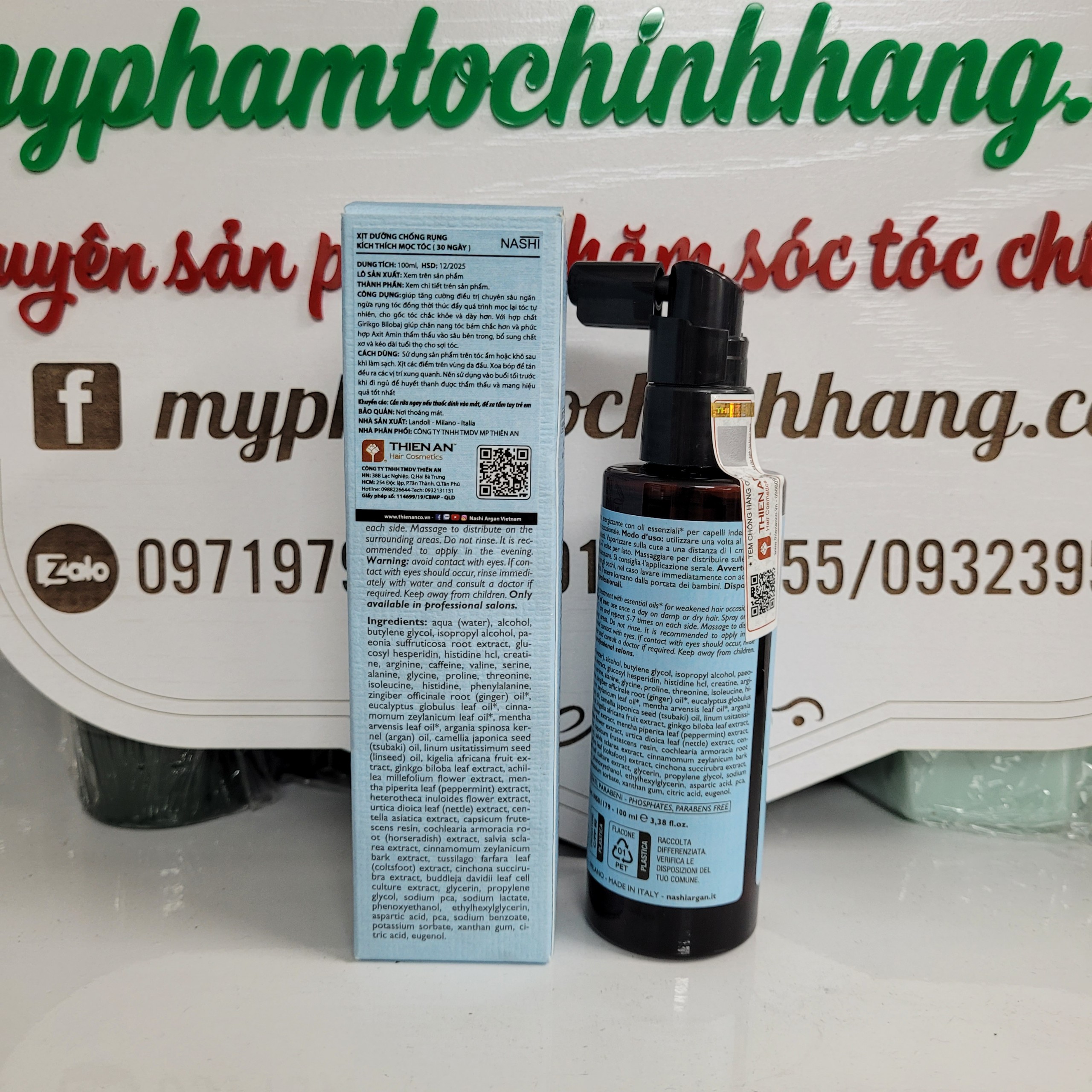 XỊT DƯỠNG CHỐNG RỤNG MỌC TÓC NASHI ARGAN CAPIXYL 100ML