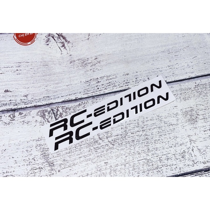 Tem dán phản quang rc edition dán phuộc dành cho tất các xe