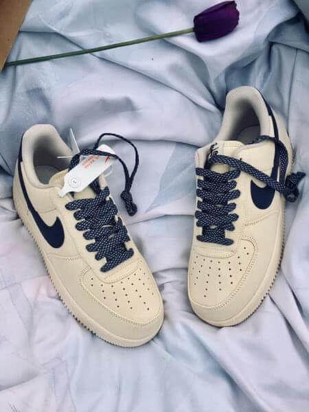 Giày thể thao Nike Canvas Navy, Giày AF1 vải vệt xanh phối đồ nam nữ trẻ trung hot new 2022 Full Box Bill