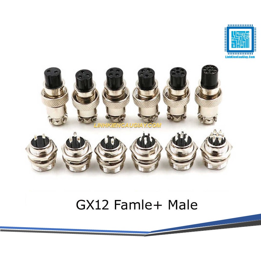 Bộ jack đực cái gx12