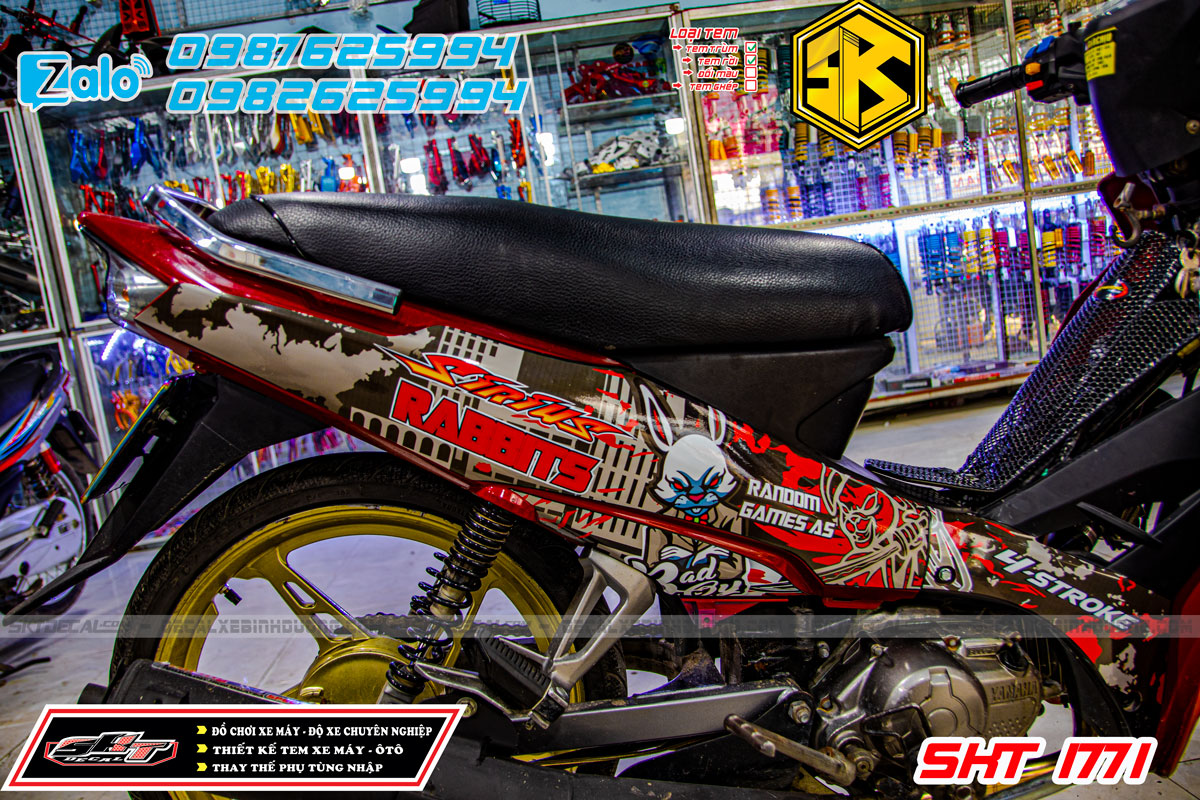 tem rời sirius đỏ bạc thỏ ohlins