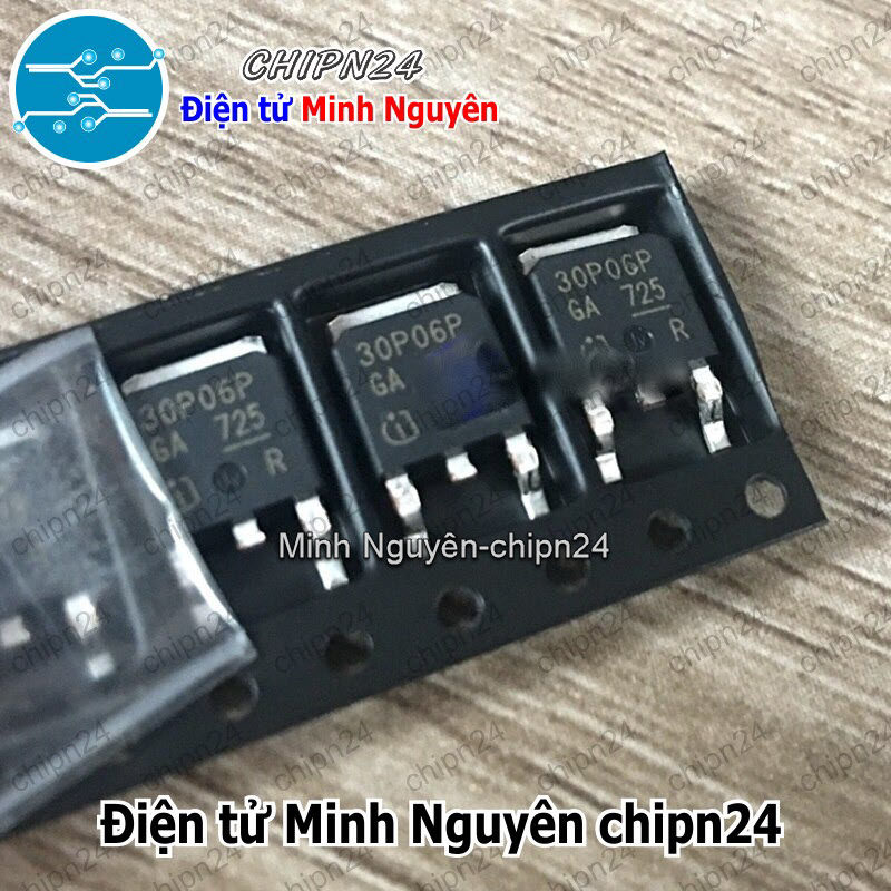 [2 con] (SOP) Mosfet Dán 30P06 TO-252 30A 60V Kênh P (SMD) (SPD30P06PG 30P06P) - HH006667