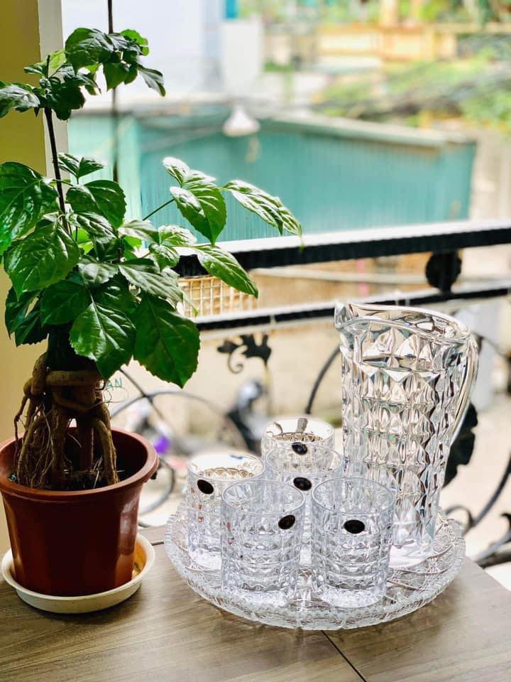 Set 6 cốc cao 260ml và bình Bohemia Diamond