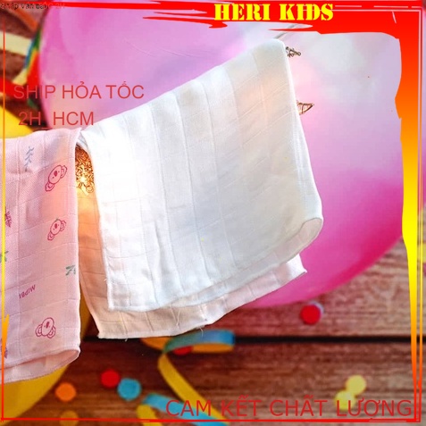 Khăn sữa mipbi 3 lớp 100% sợi tre siêu mềm