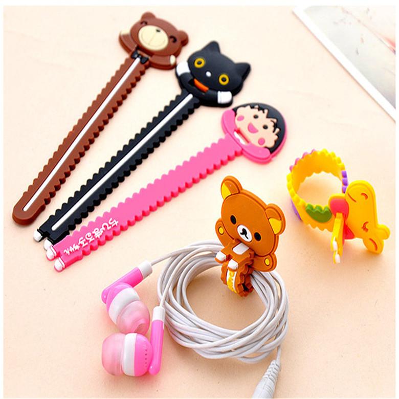 [COMBO 5] Dây Quấn Buộc Tai Nghe, Cáp Sạc Hình Thú Cute