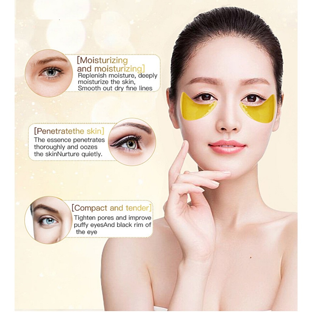 [HCM][COMBO 10 MIẾNG] Mặt Nạ Mắt Tinh Chất Collagen Vàng Hàn Quốc