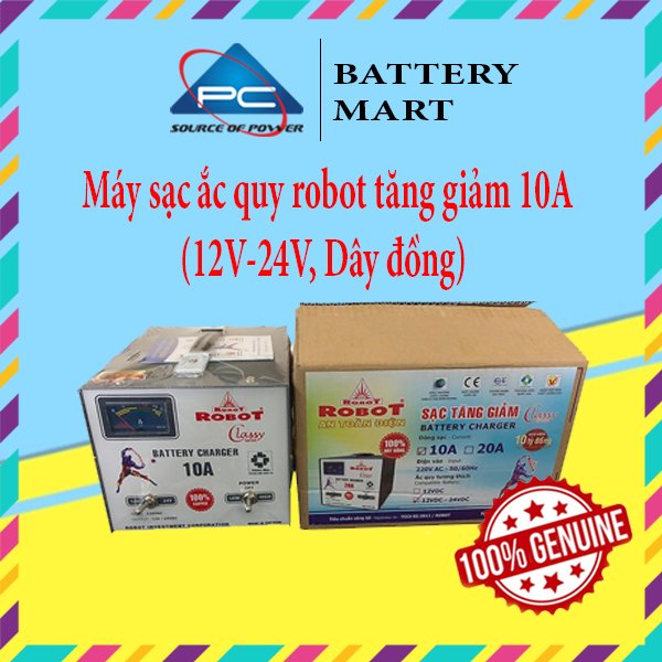 Máy sạc ắc quy robot tăng giảm 10a