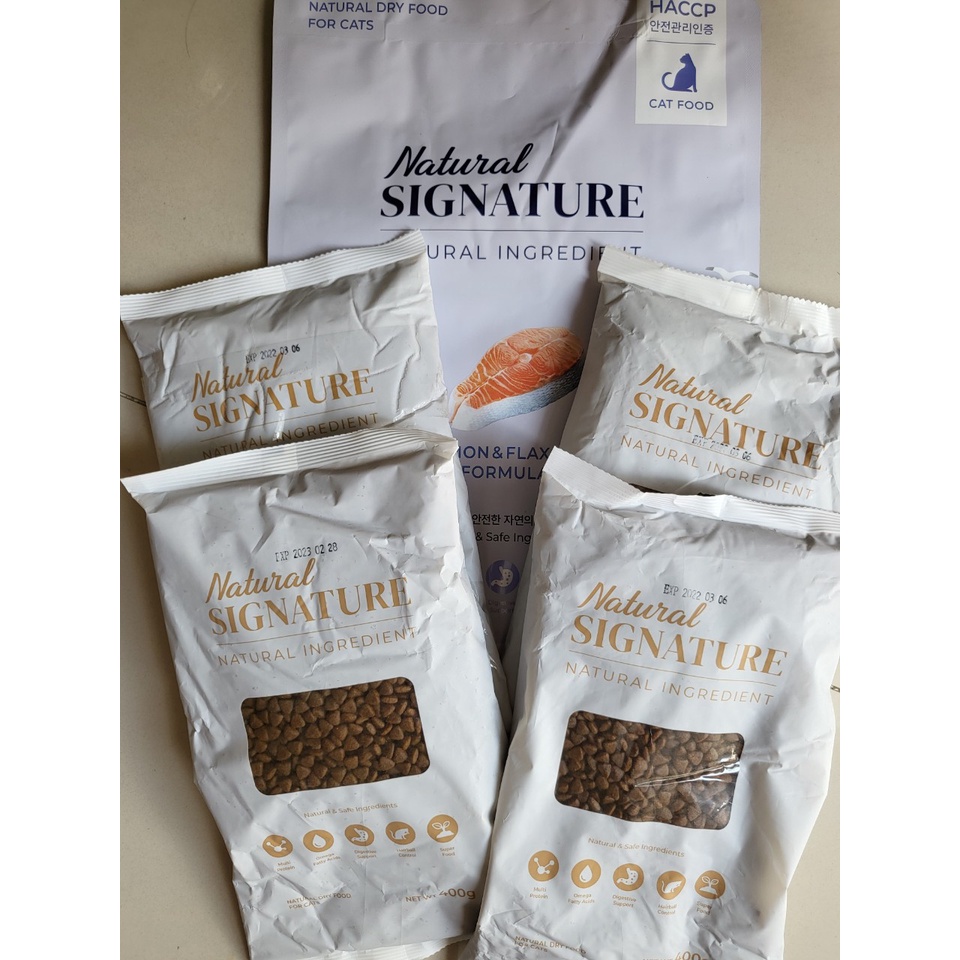 [1,6kg tặng 200g] Hạt Hữu Cơ Natural Signature Cho MÈO Mọi Lứa Tuổi