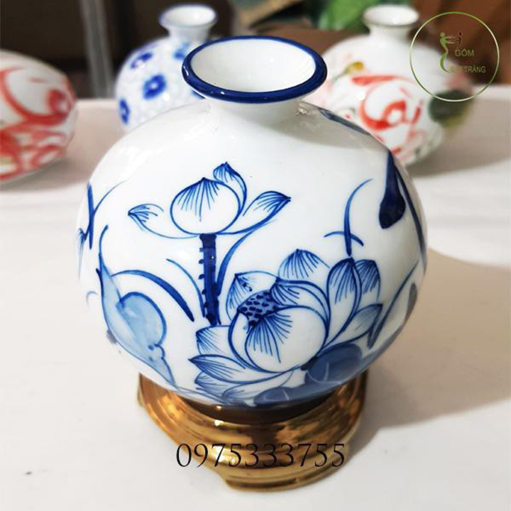 Bình Hút Tài Lộc Gốm Sứ Bát Tràng