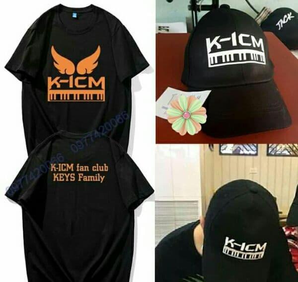 Combo áo và nón kết JACK K-ICM, mũ lưỡi trai K-ICM và áo thun JACK đóm keys