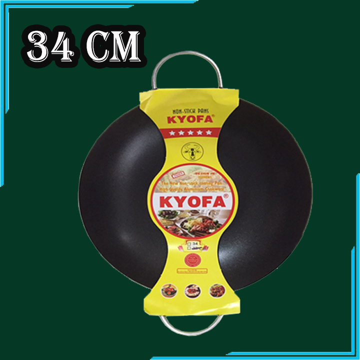 Chảo chống dính 2 quai 34 CM KYOFA sâu lòng. Chảo chống dính công nghệ Korea siêu bền