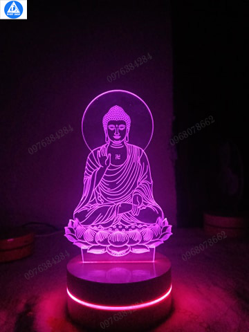 Quà biếu đèn led hình Phật A Di Đà