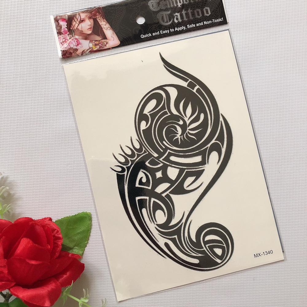 Combo 3 tấm hình xăm dán maori 15x21cm