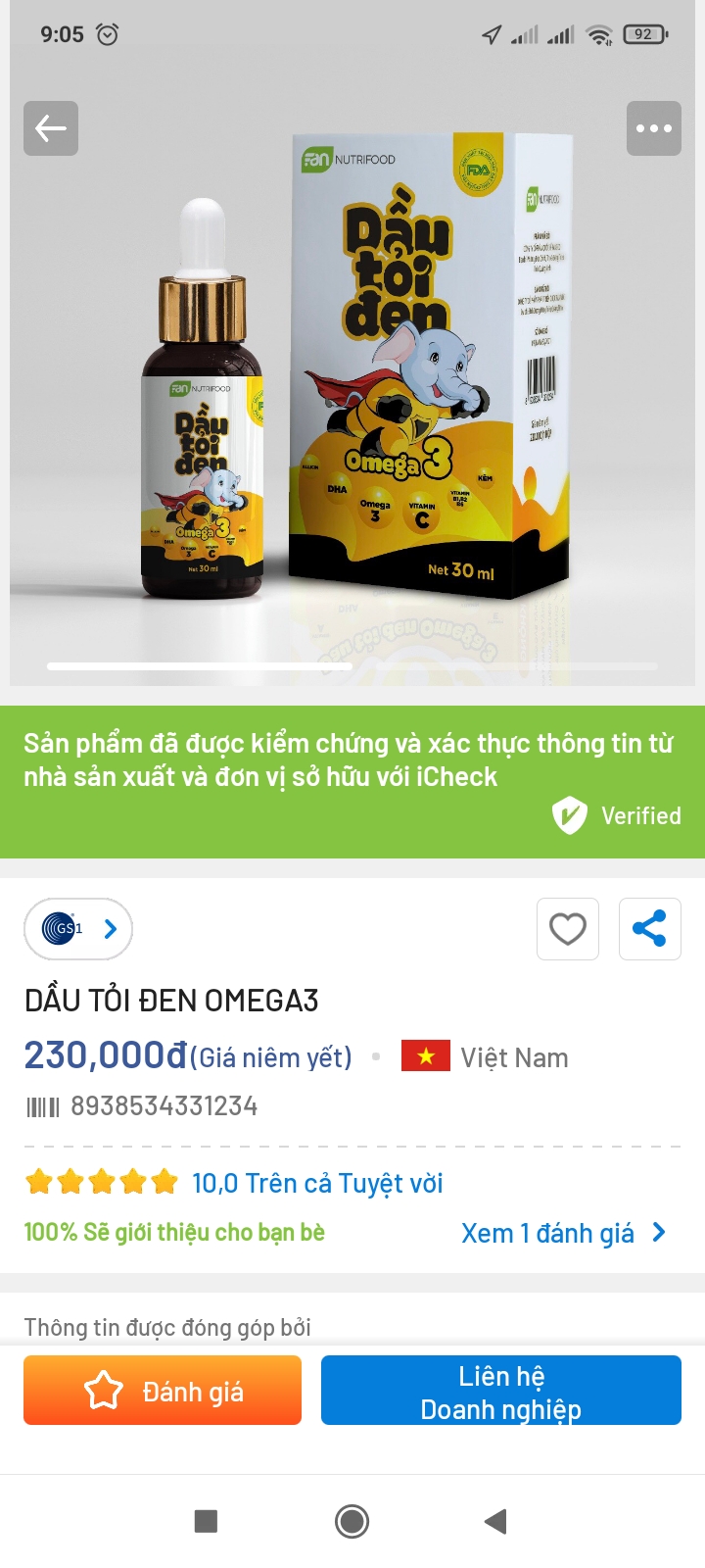 Dầu tỏi Đen Omega 3 Tăng Cường Đề Kháng