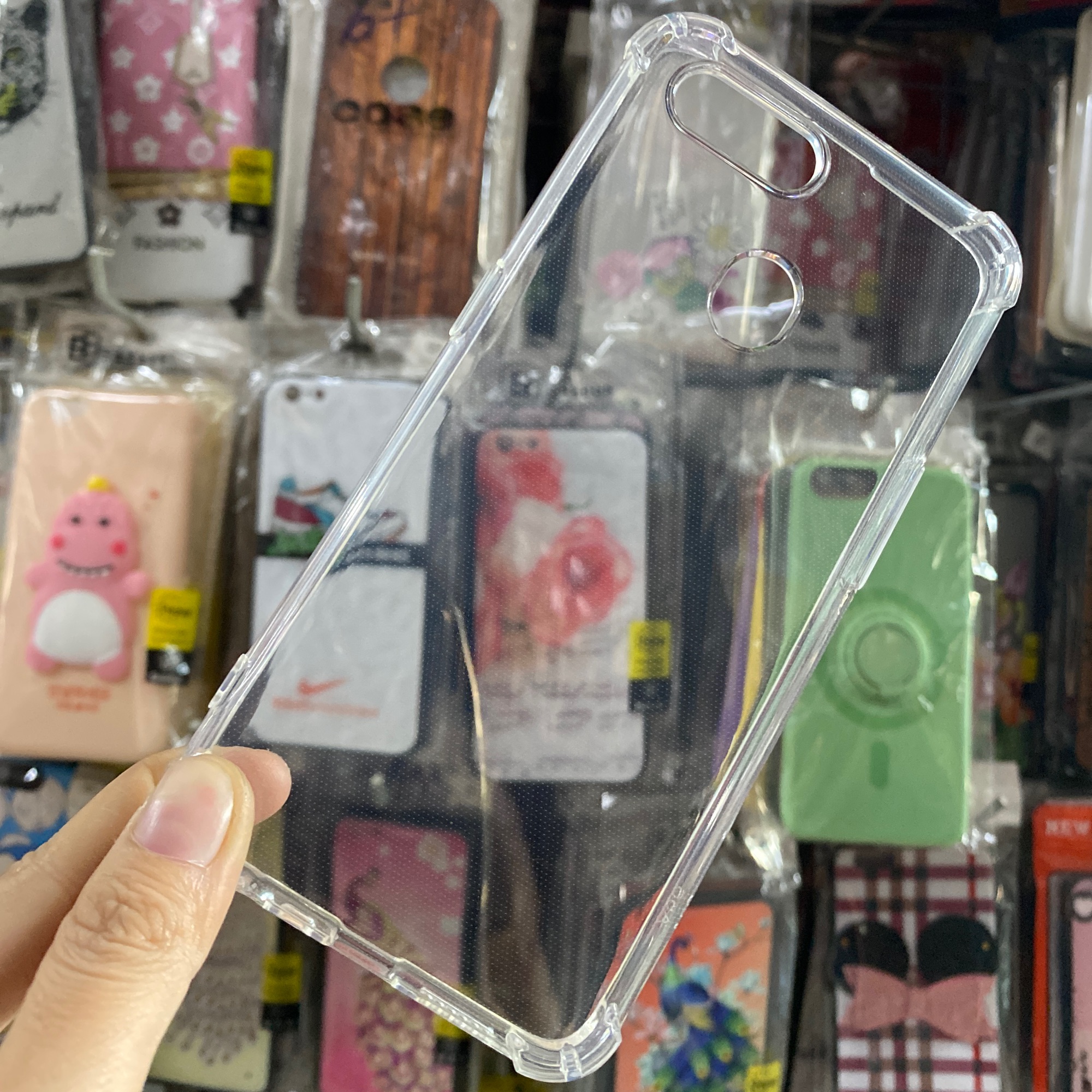 Oppo F9  Ốp lưng dẻo trong suốt chống sốc siêu xịn