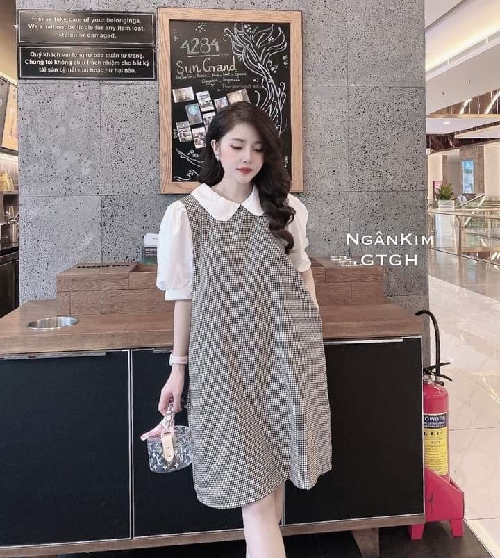 VÁY BẦU, ĐẦM BẦU THIẾT KẾ MẪU MỚI HÀNG CHUẨN, ĐẸP - ảnh thật