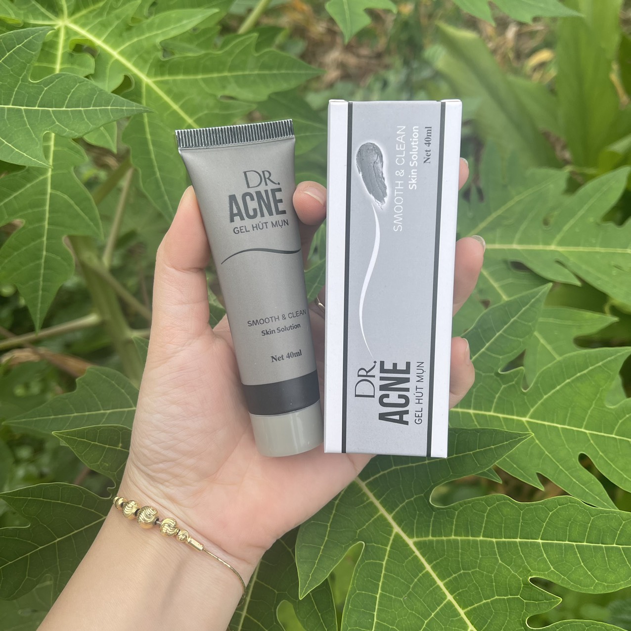 [Hút mụn, Lột Mụn] Gel hút mụn tro núi lửa thần thánh Dr Acne 40ml
