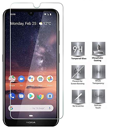 Kính cường lực trong suốt Nokia 3.2 (Kèm miếng lau)