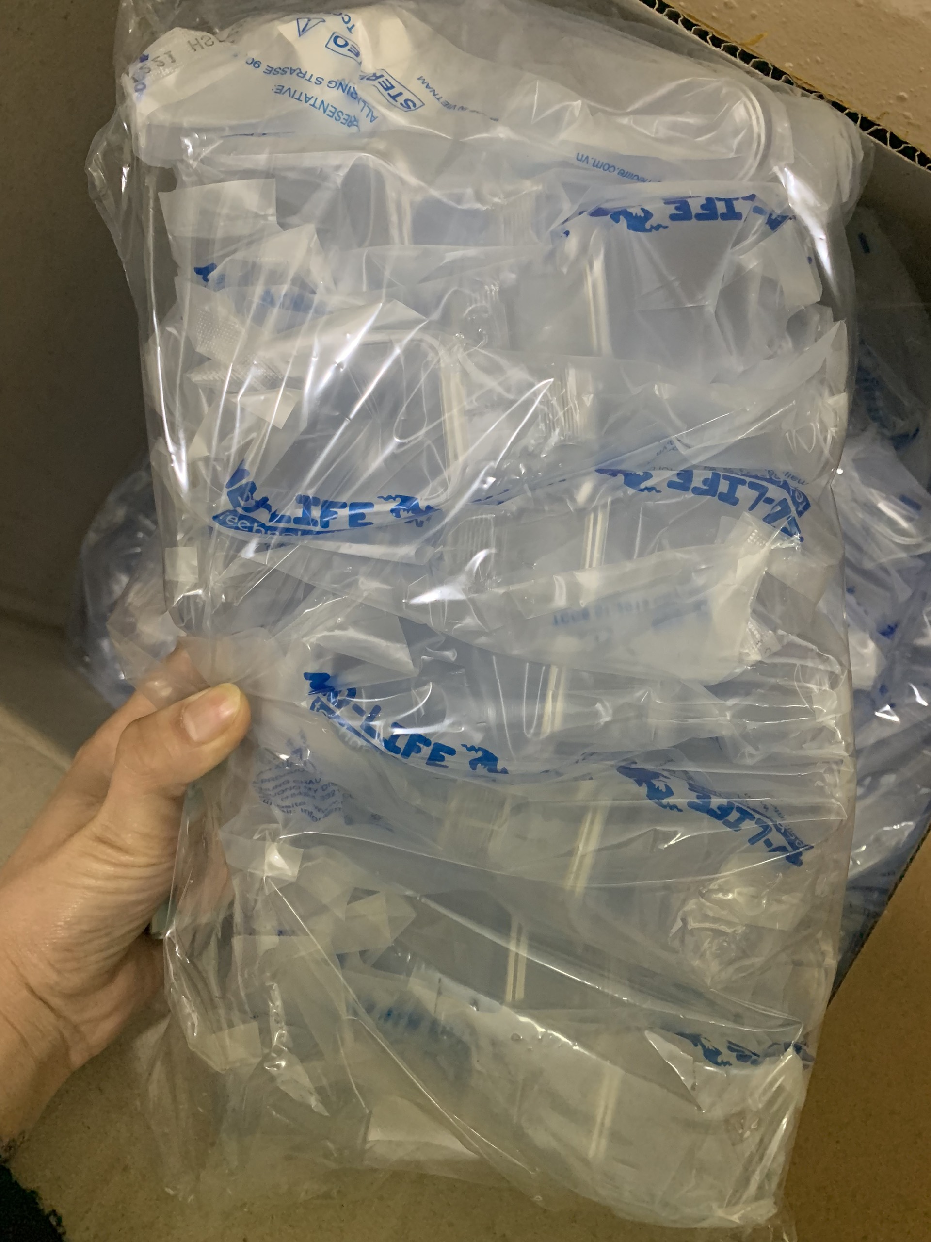 Mỏ vịt nhựa khám phụ khoa size M, túi/20 chiếc