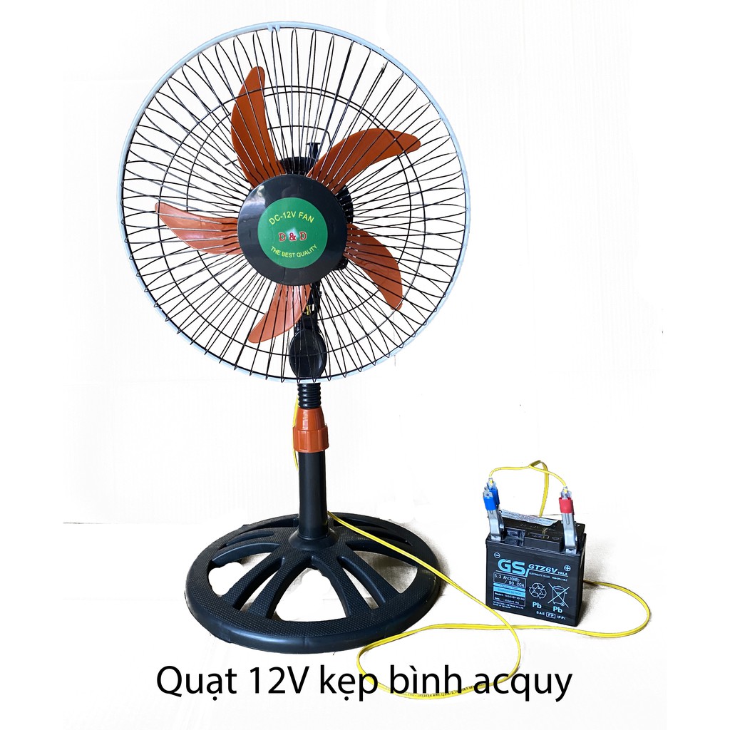 quạt 12v dc 15w kẹp bình