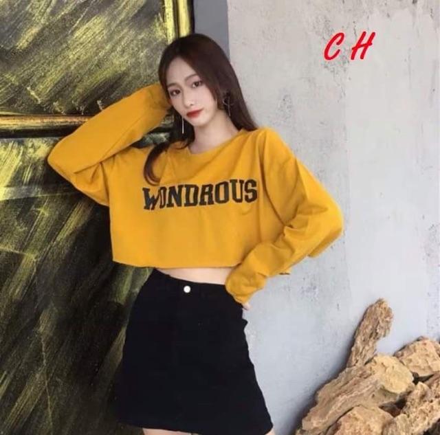 Áo croptop wondrous dài tay coh0919