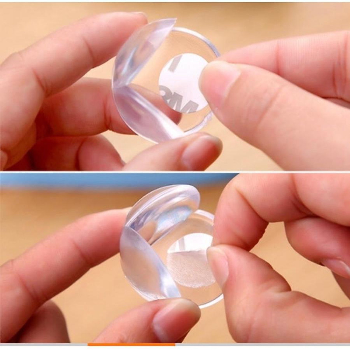 Miếng bọc cạnh bàn silicon - miếng bịt góc bàn mặt cười
