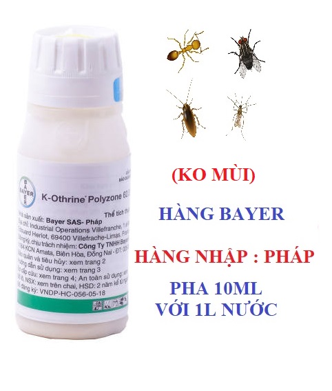 Hàng BAYER - Thuốc diệt côn trùng K-OTHRIN 62.5SC diệt muỗi, kiến