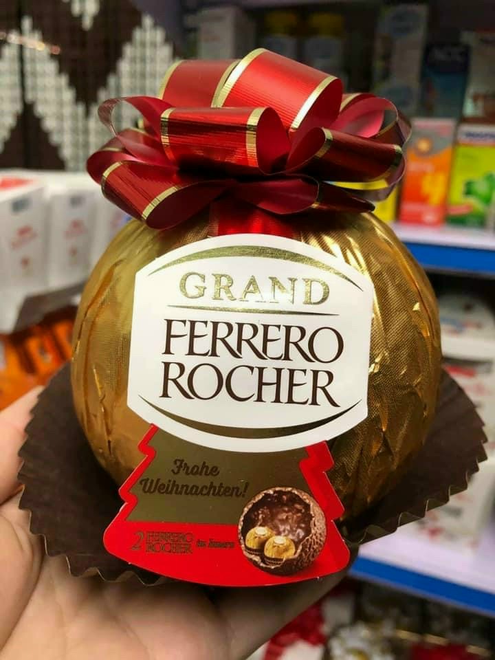 CHOCOLATE FERRERO ROCHER QUẢ CẦU VÀNG 125GR