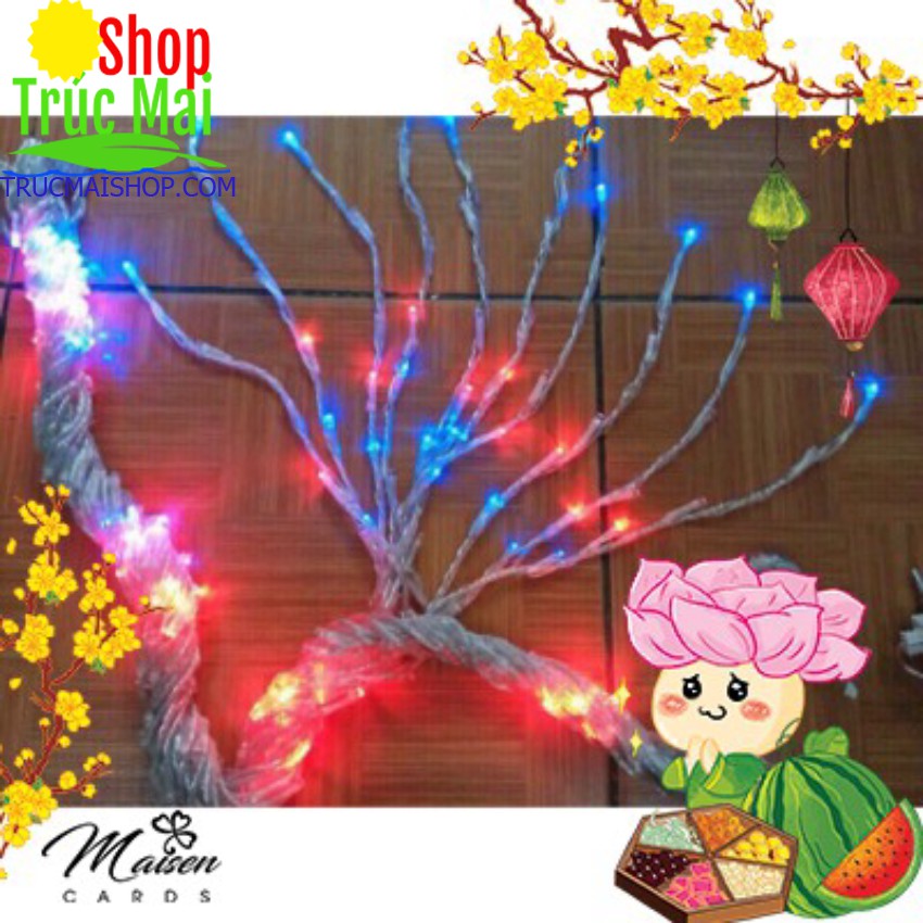 Đèn nháy mành chảy hiệu ứng mưa rơi, thác nước