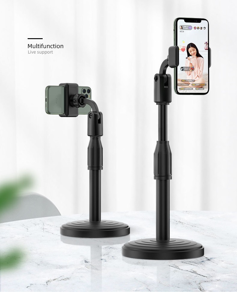 Giá đỡ điện thoại, kẹp chống lưng 360 ,đế chân tròn để bàn, gia do tiện lợi đa năng