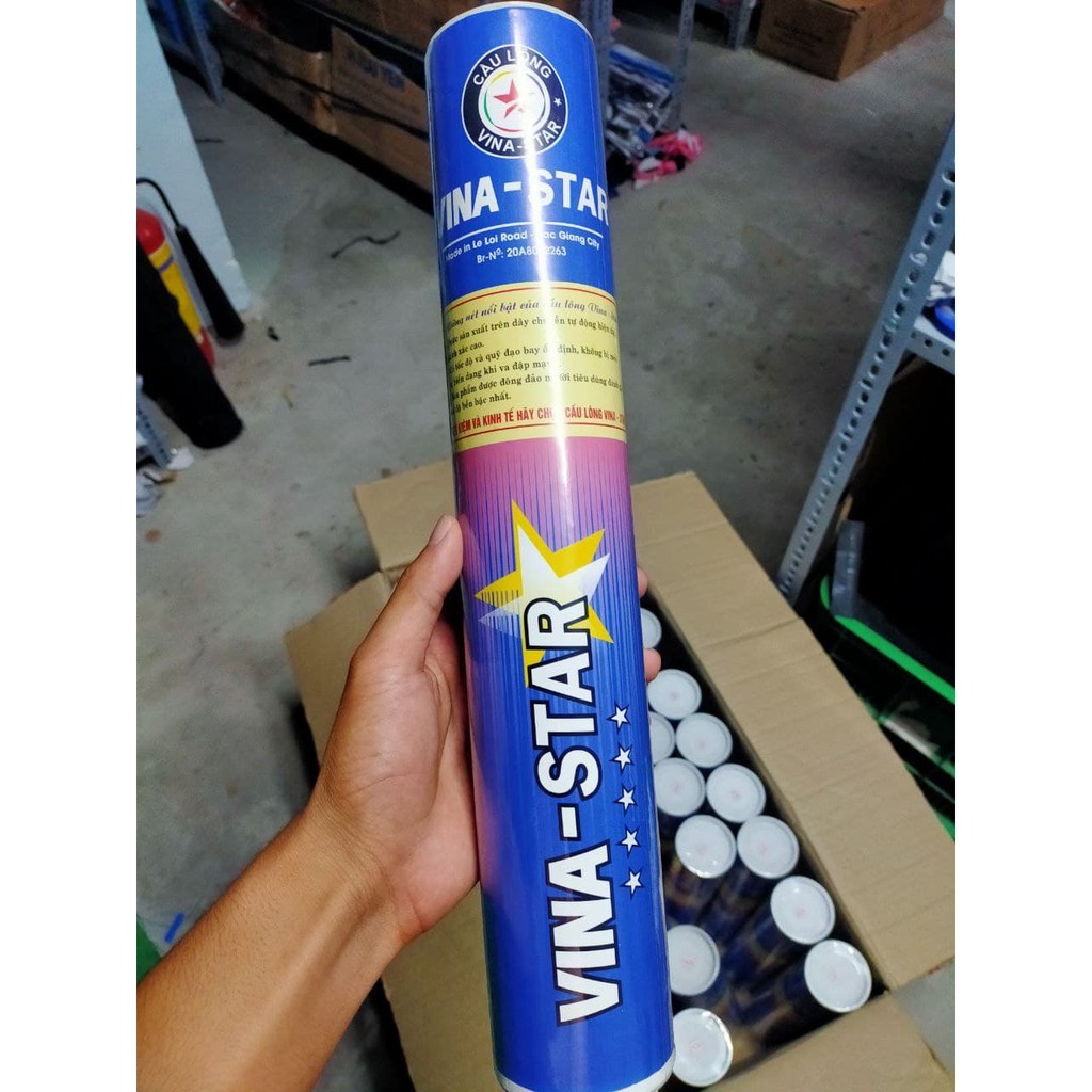 QUẢ CẦU LÔNG VINA STAR XANH LOẠI 2 - (độ bền bỉ cao, ít tưa, ít bị xù cánh)