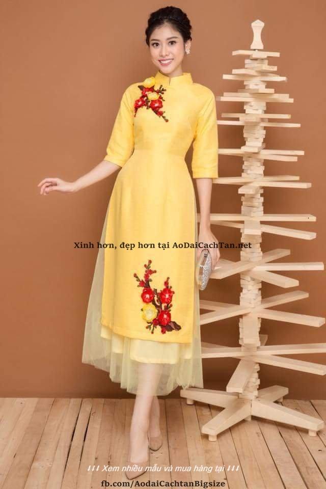 [HCM]Áo dài cách tân mặt tết - QH
