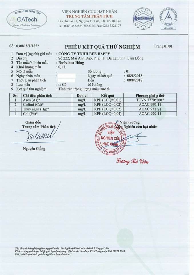 [HCM]NƯỚC HOA HỒNG TRẦN MAO