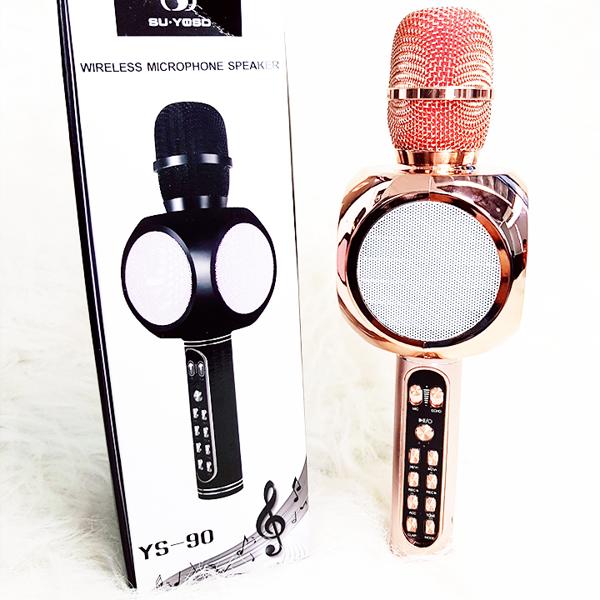 Micro kèm loa bluetooth karaoke ys-90 chính hãng