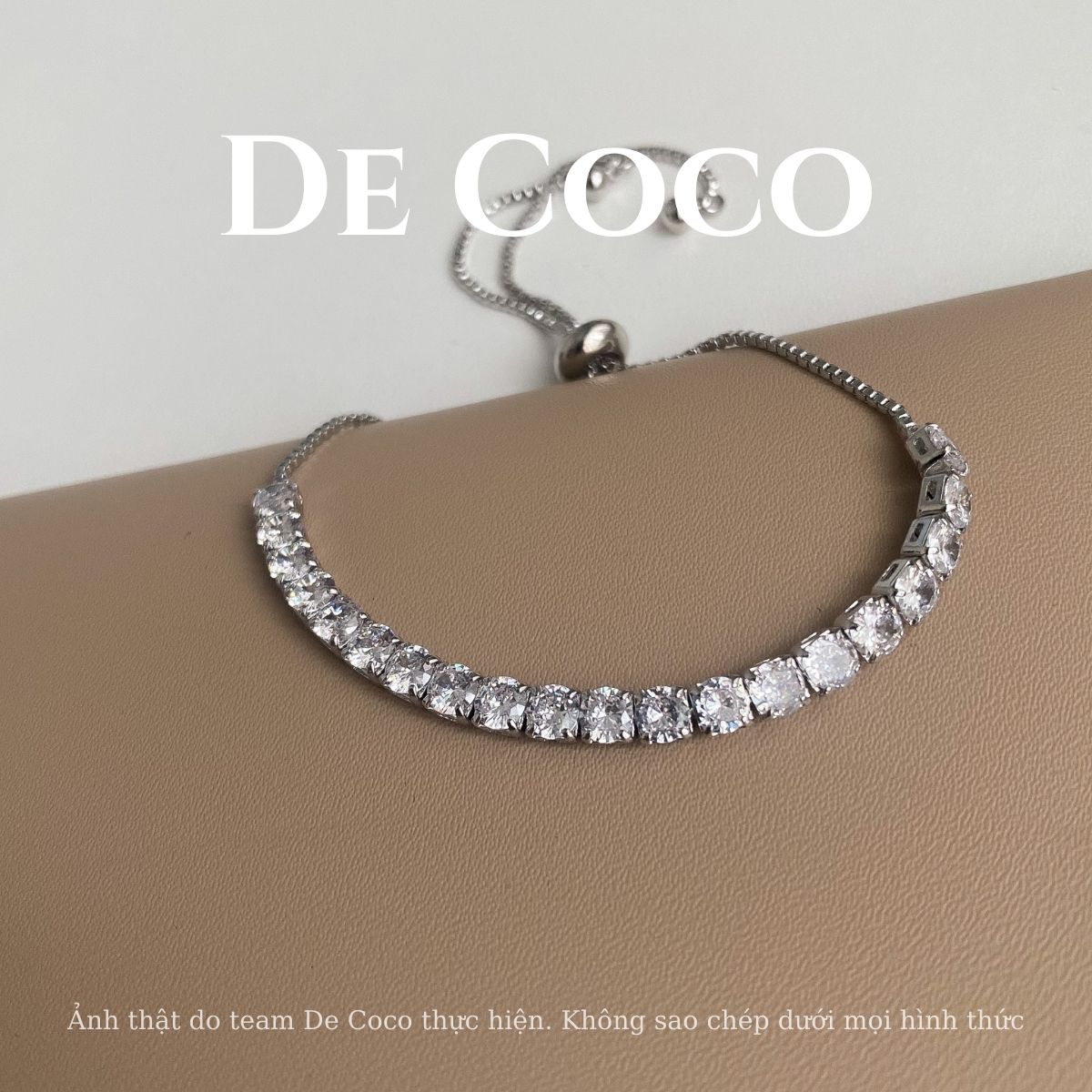 Vòng tay dây rút đính đá Maya De Coco