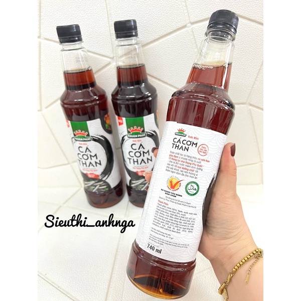 NƯỚC MẮM CÁ CƠM THAN THUẬN PHÁT CHAI 500ML / 750ml