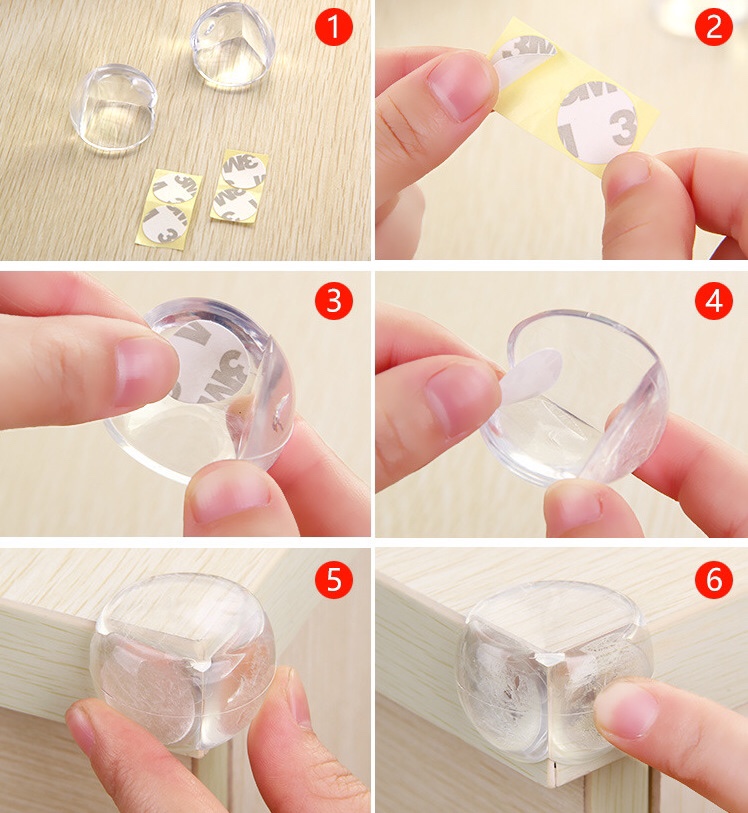 Set 4 Miếng bọc cạnh bàn silicon an toàn cho bé