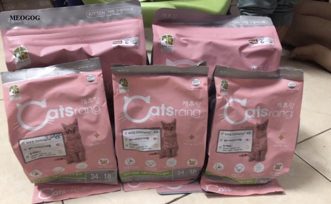 Thức ăn hạt cho mèo con Catsrang Kitten 400gr MEOGOG